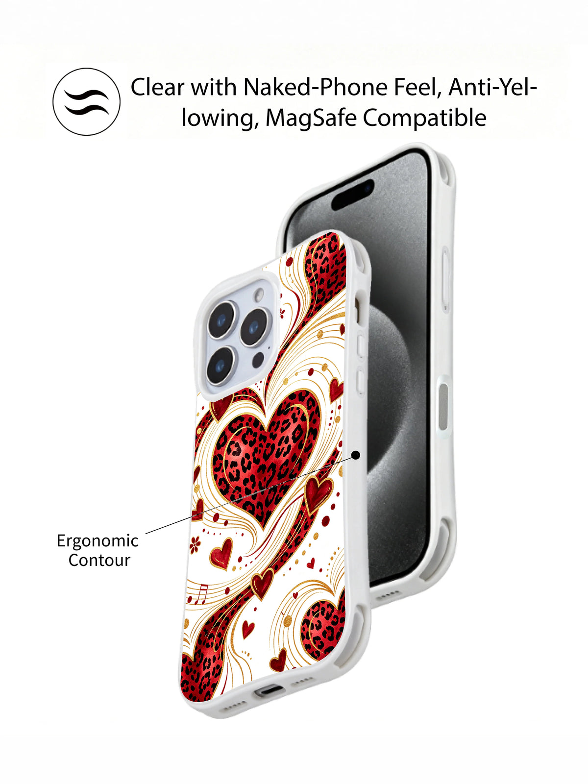 Petal Panther Sonata leopard-heart and rose iPhone case gallery view 5