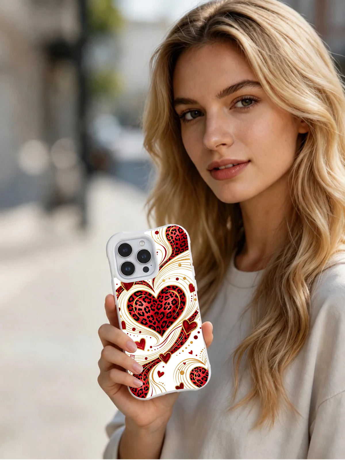 Petal Panther Sonata leopard-heart and rose iPhone case gallery view 6