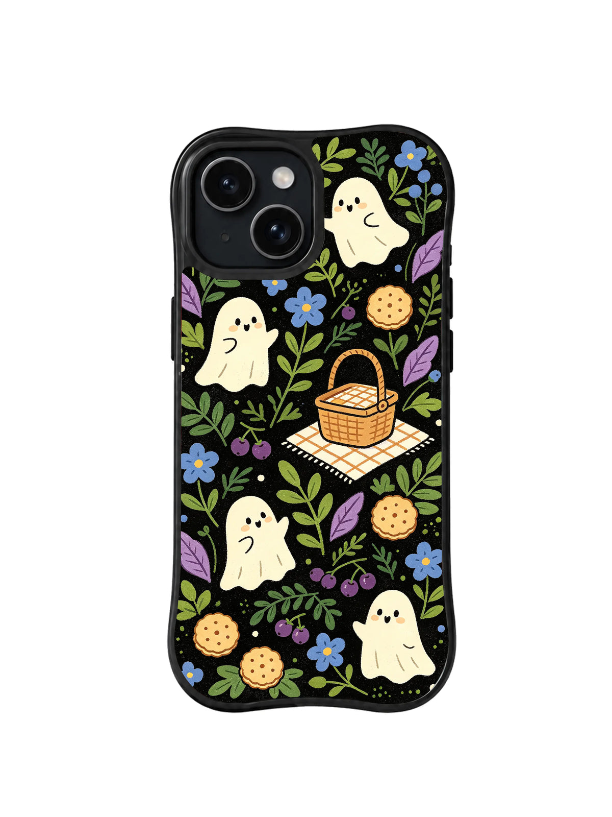 Ghostberry Picnic pattern iPhone 15 Plus case