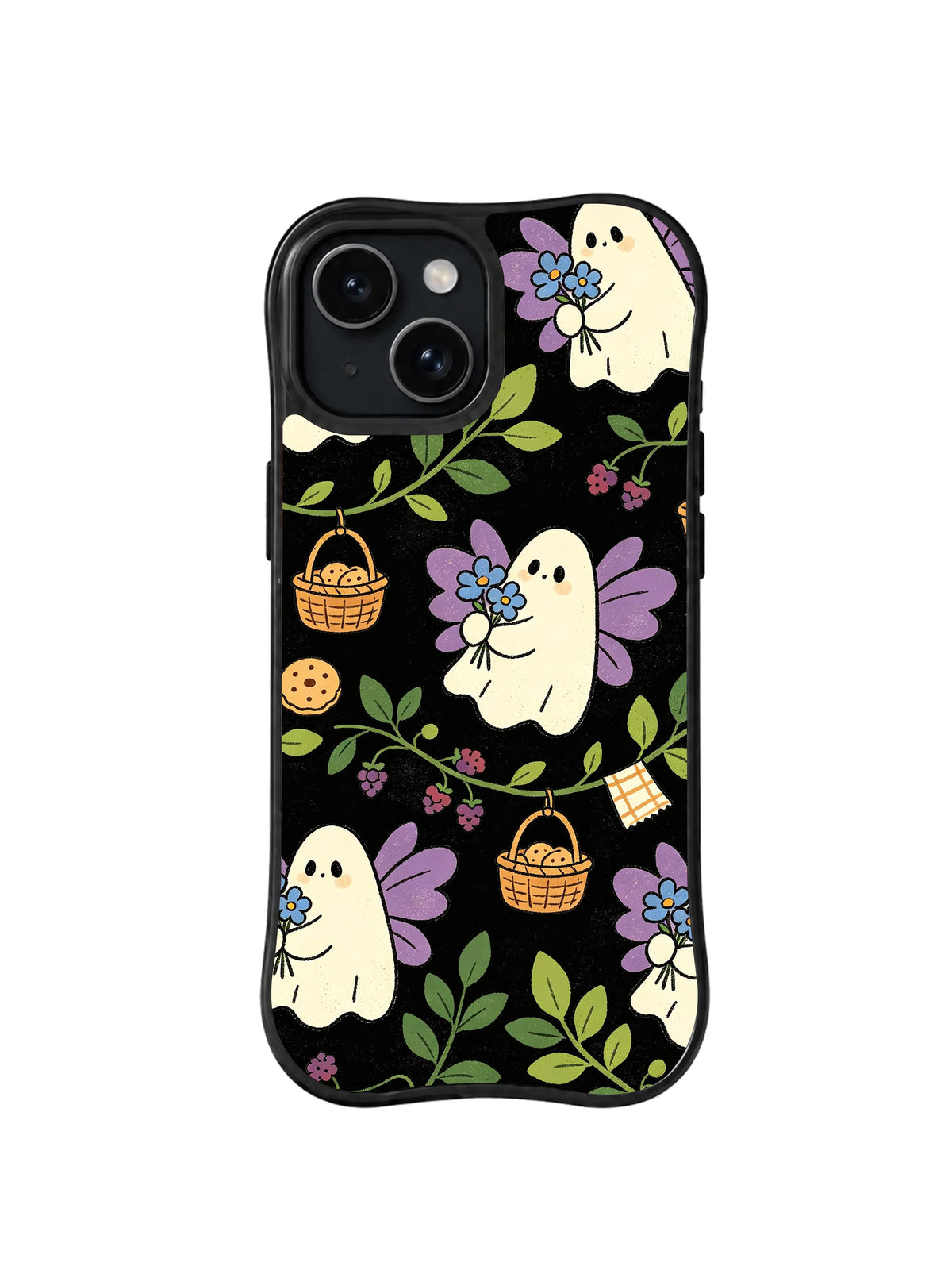 Bouquet Phantom Picnic pattern iPhone 15 Plus case