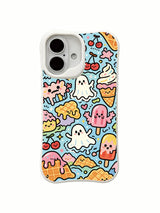 Ice Cream Valley artwork on an iPhone 16 Plus case
