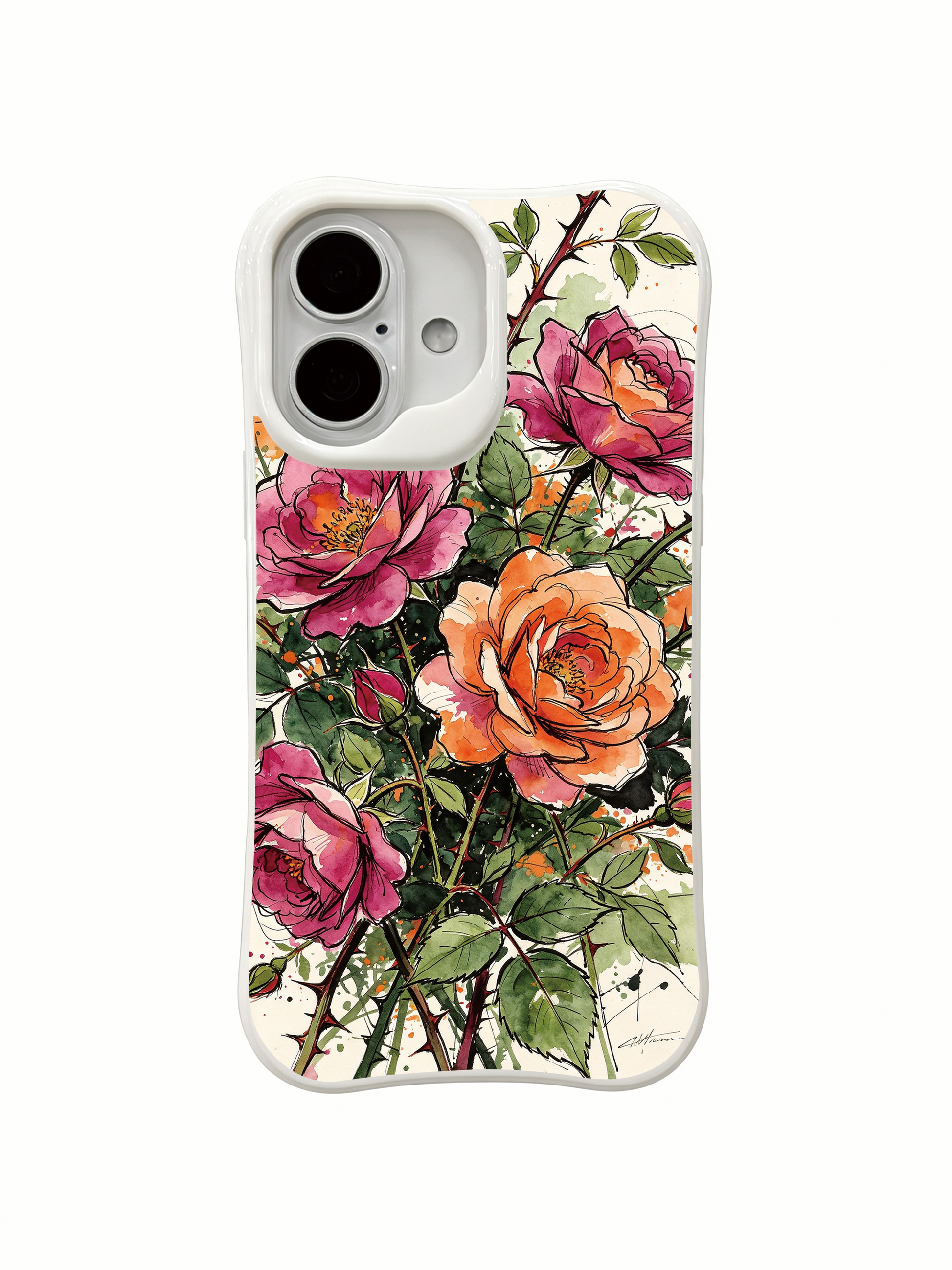 PhoneCasing Amalfi summer rose iPhone 16 Case, bohemian fine art print