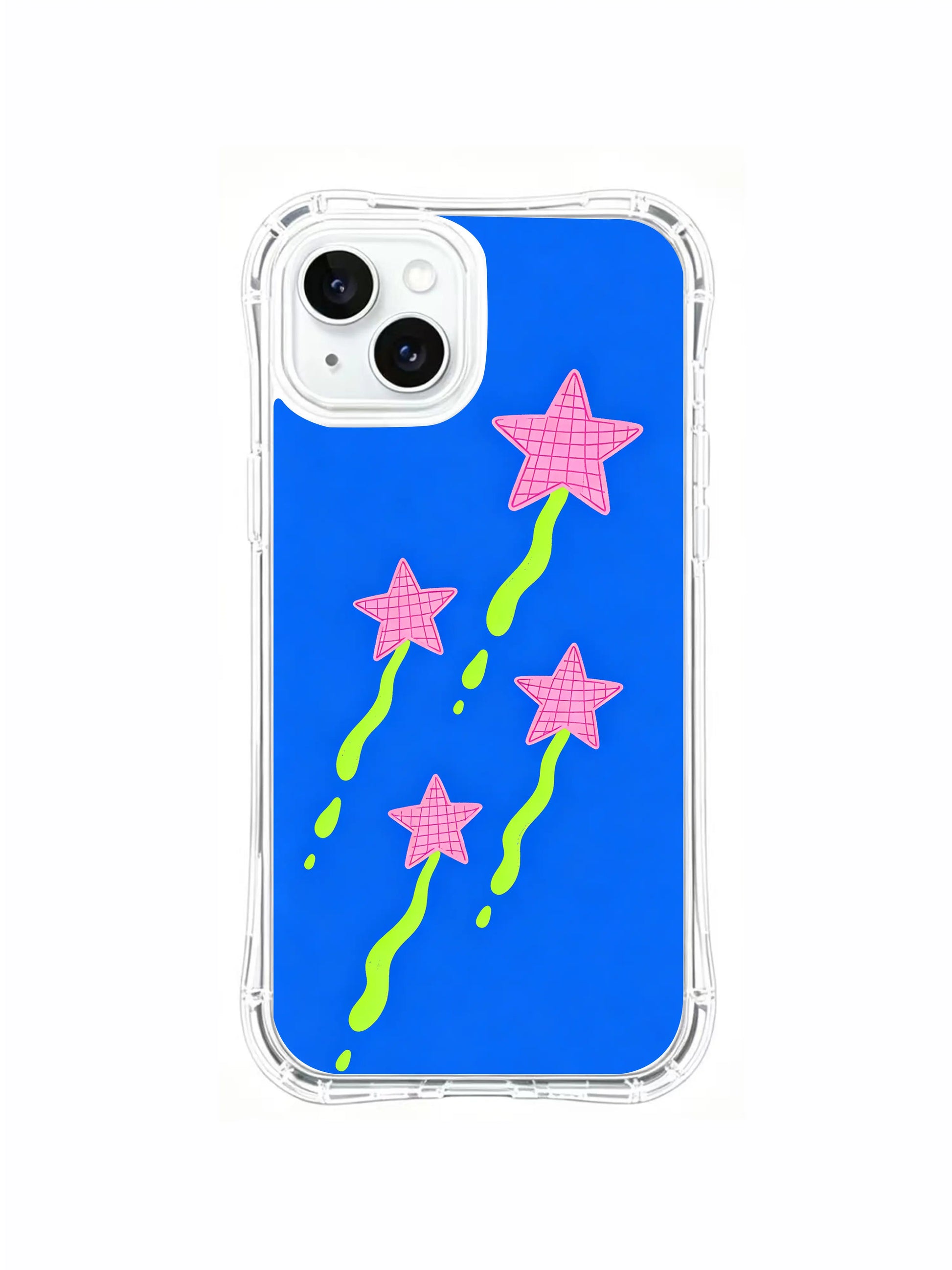 PhoneCasing Artist Collab Neon Star iPhone 15 Plus Case, premium artistic design