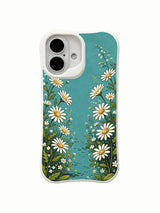PhoneCasing artist designed iPhone 16 Plus Case, one-of-a-kind illustration of the magical daisy-lined path.