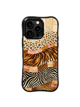 PhoneCasing best iPhone 15 pro max case for western vintage style, bronze tiger weave design by Aurelia Wilden, slim protective phone case.