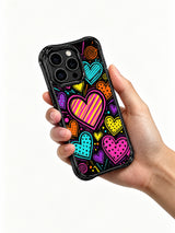 Black Base Bright Heart Parade görseli içeren iPhone 13 Pro Max kılıfı