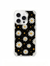 Night Daisies floral pattern on an iPhone 16 Pro Max case