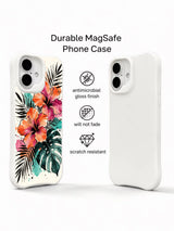 Bohemian tropical watercolor illustration iPhone 16 Case from PhoneCasing, premium artist artwork