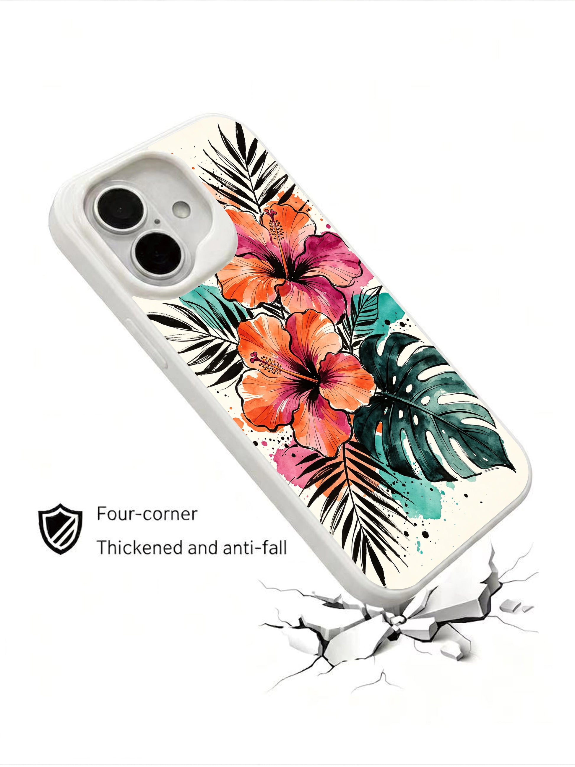 Bold color tropical iPhone 16 Case for her from PhoneCasing, limited edition art case