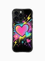 Noir Spark pattern içeren iPhone 13 Pro Max kılıfı