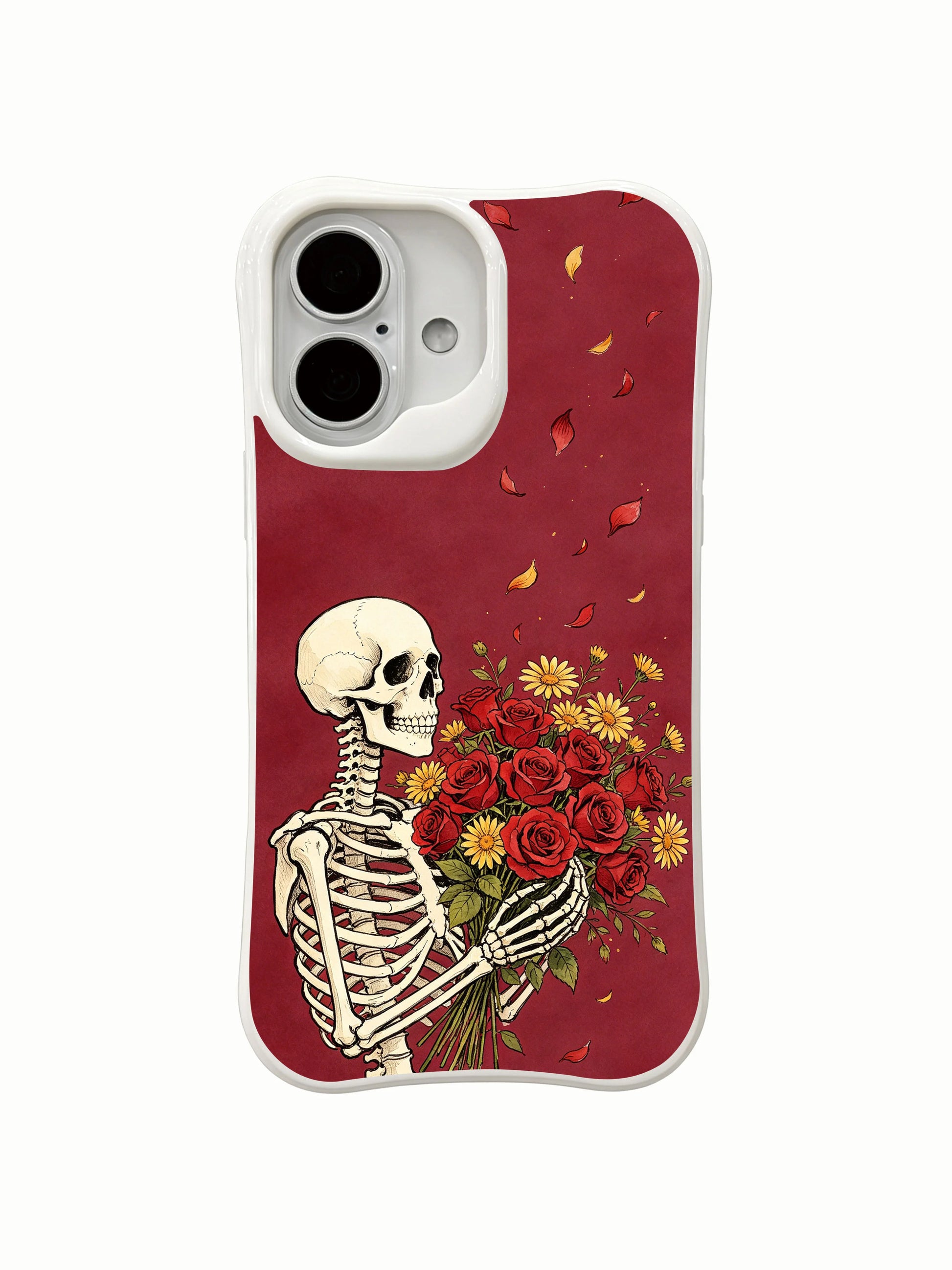 PhoneCasing bold black ink vintage sketch iPhone 16 Case, premium curated wearable art durable iPhone 16 casing made in USA