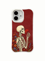 PhoneCasing bold black ink vintage tattoo sketch iPhone 16 Case, premium curated wearable art durable iPhone 16 casing made in USA