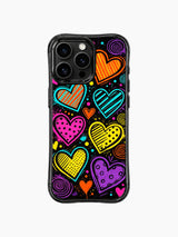 Bold Outline Heart Parade Pop Art görseli içeren iPhone 13 Pro Max kılıfı
