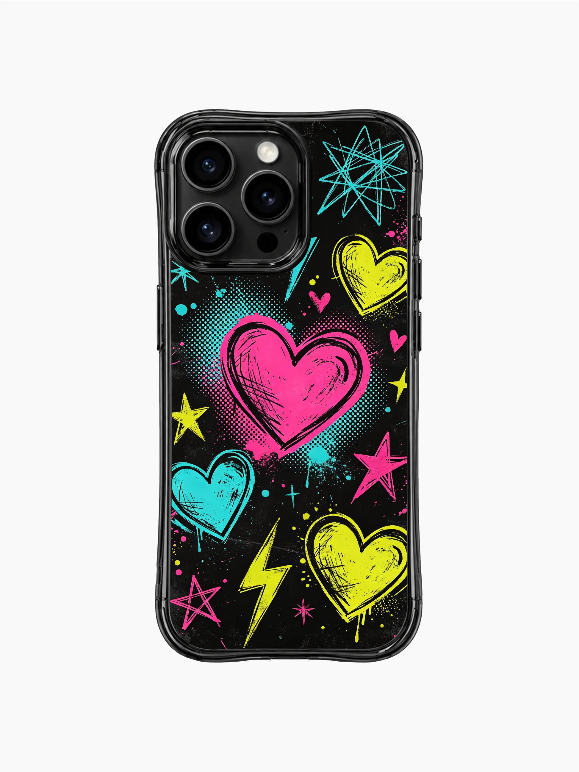PhoneCasing iPhone 13 Pro Max cover expressive Punk Sweetheart graffiti artwork, representing fearless self-expression and bold love phone casing.