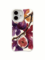 Botanical fruit artwork on an iPhone 16 case
