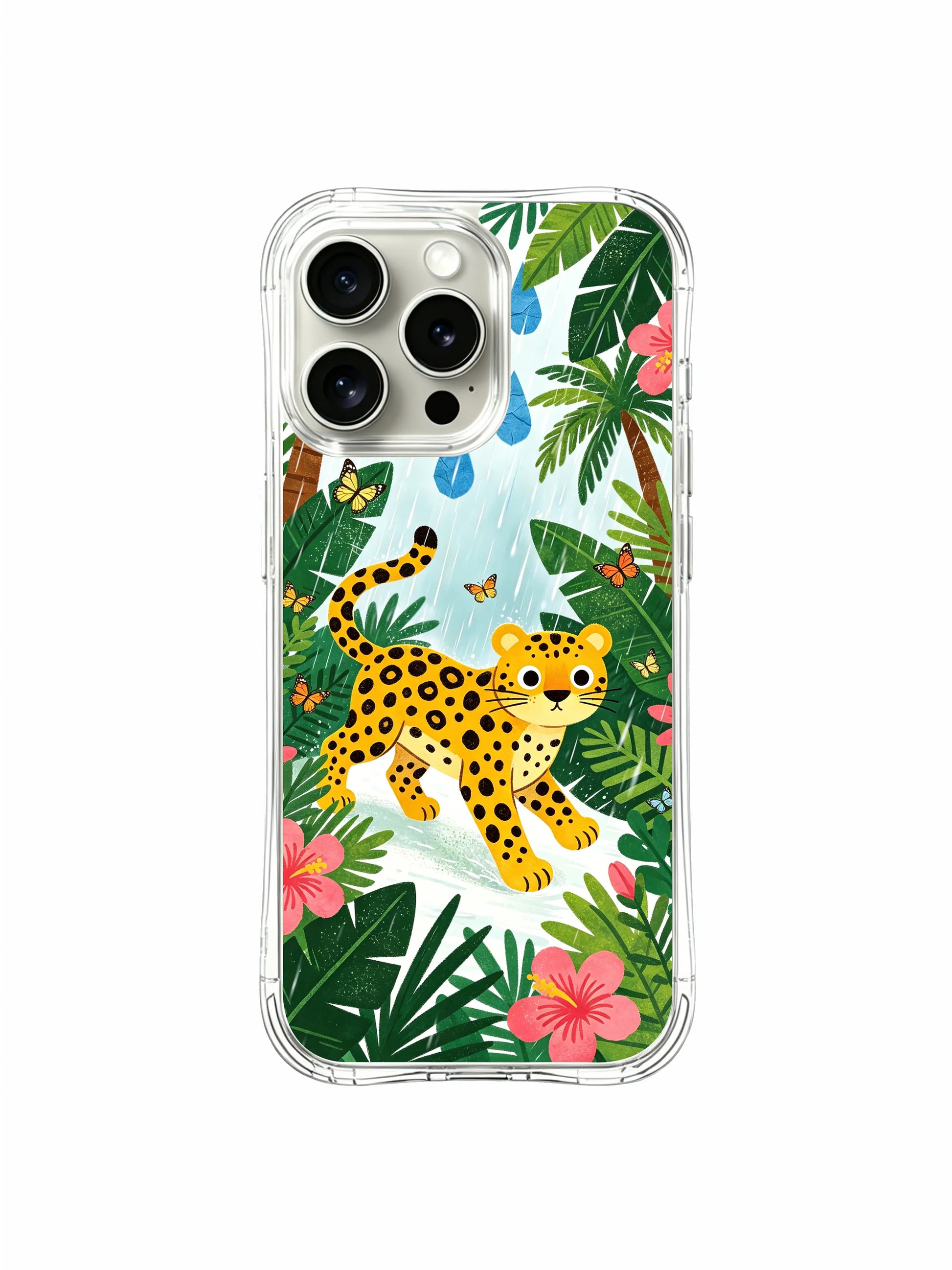 PhoneCasing Botanical Leopard iPhone 15 Pro Max Case, Unique Graphic Print Luxury Cover