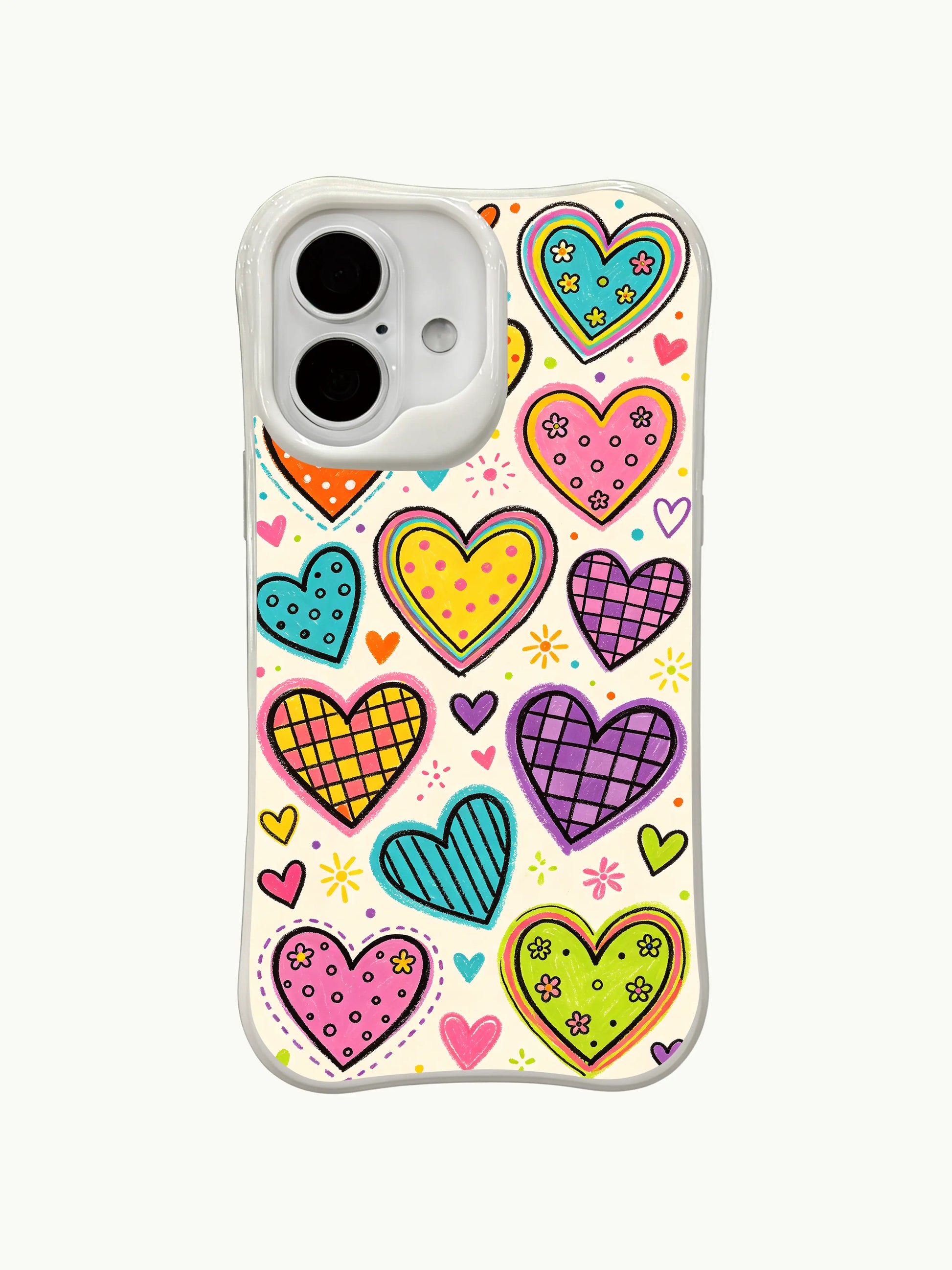 PhoneCasing bright sincere hearts iPhone 16 plus case, meaningful design celebrating courage, honesty and simple happiness.