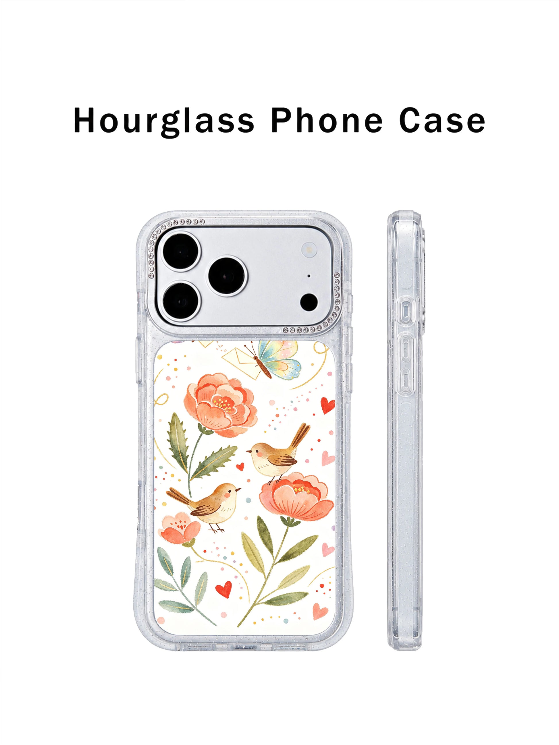 PhoneCasing officially licensed exclusive art iphone 17 pro Max case by Aurelia Finch, authentic Butterfly Love Letter design direct from the artist’s studio.