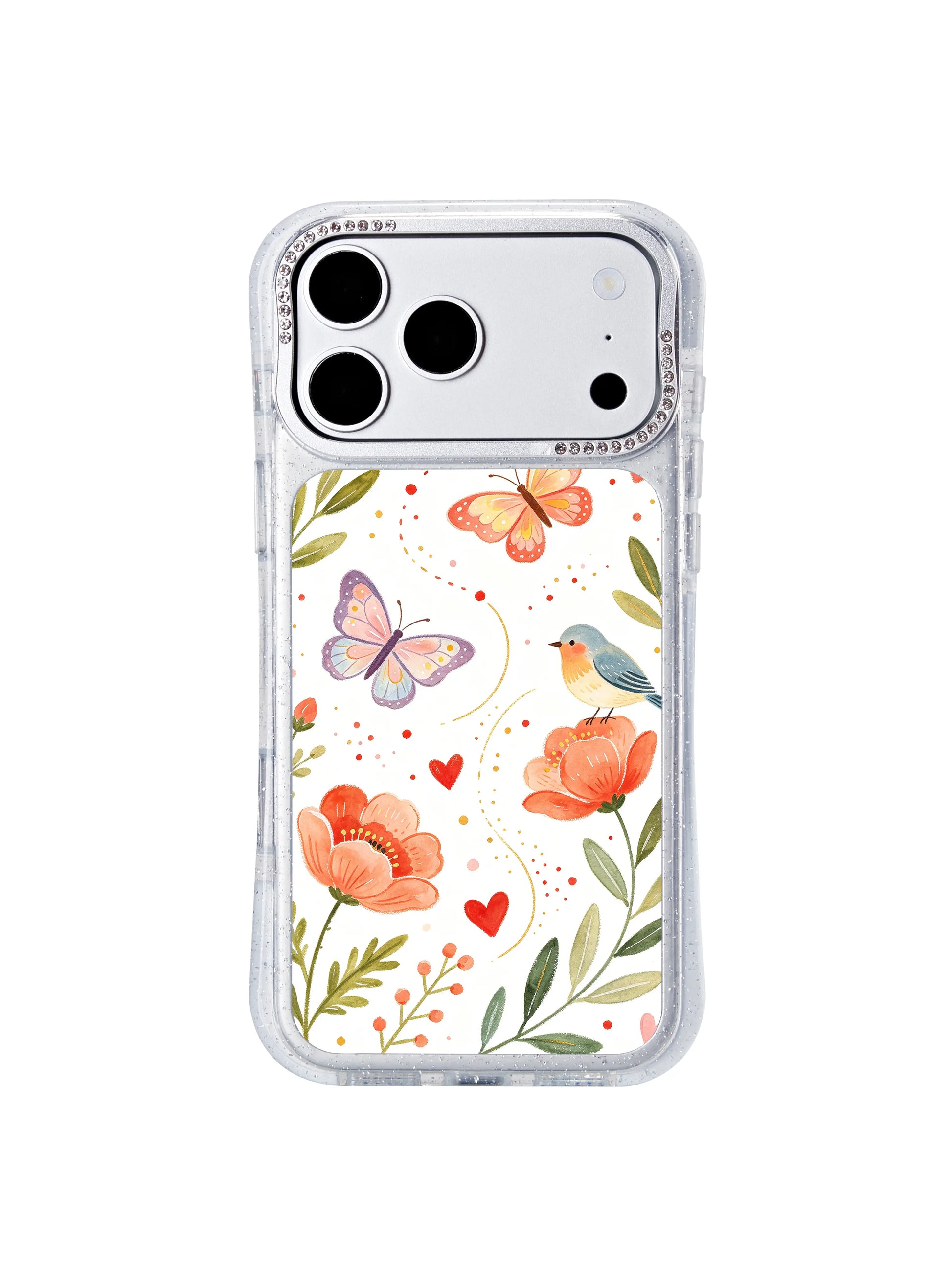 PhoneCasing slim lightweight iphone 17 pro Max casing with Aurelia Finch’s Butterfly Love Letter artwork, low-profile protective design for everyday carry.