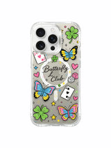Butterfly Luck Club Logo Design görseli içeren iPhone 16 Pro Max kılıfı