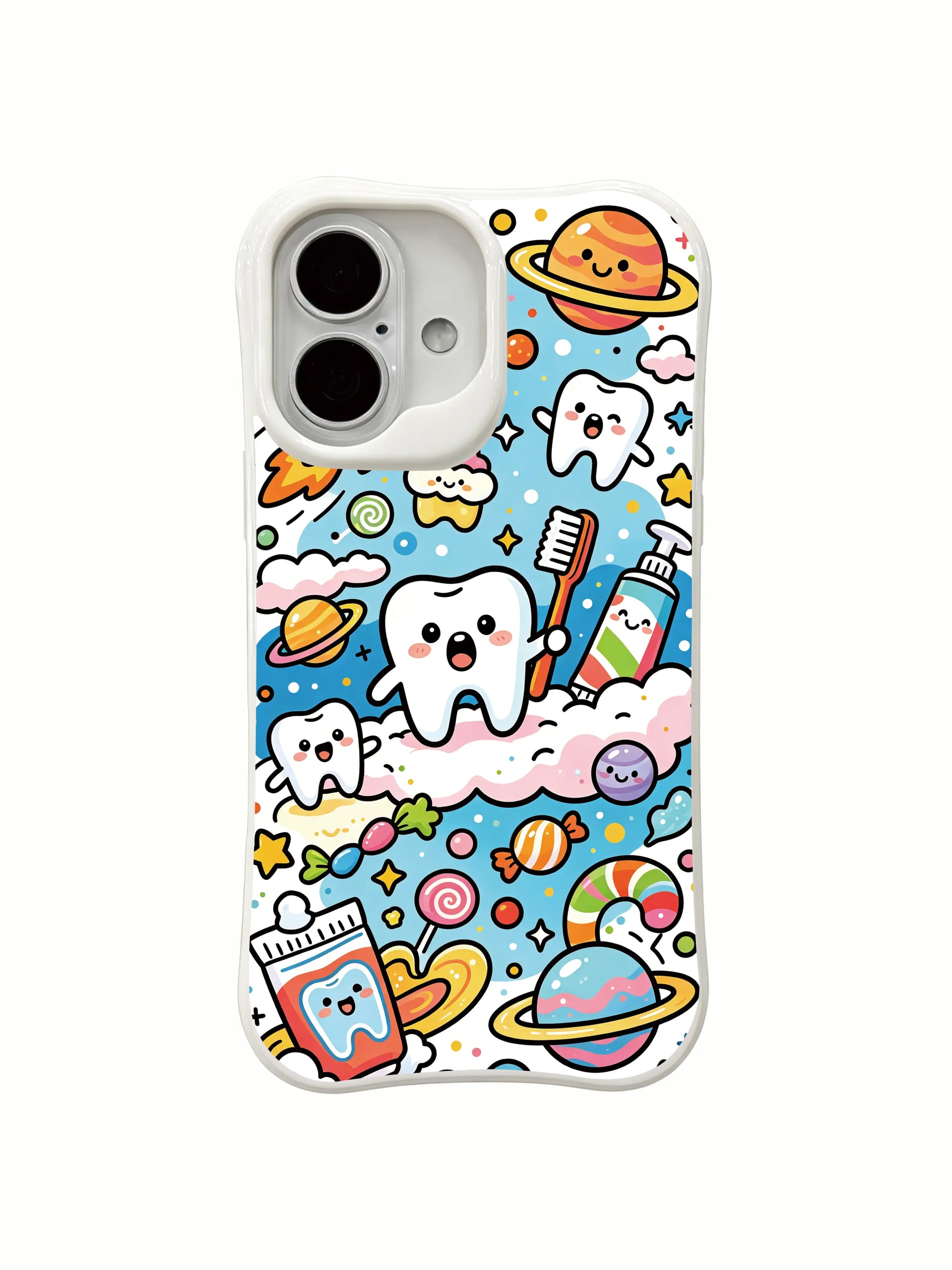 PhoneCasing California crafted iPhone 16 Plus Case, Milo Yun’s Ice Cream Valley premium art case for women.