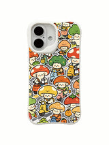 Mushroom Town Rush Hour artwork on an iPhone 16 Plus case