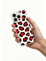 Kırmızı Berry Leopar görseli galeri görünümü 6 içeren iPhone 14 Pro kılıfı
