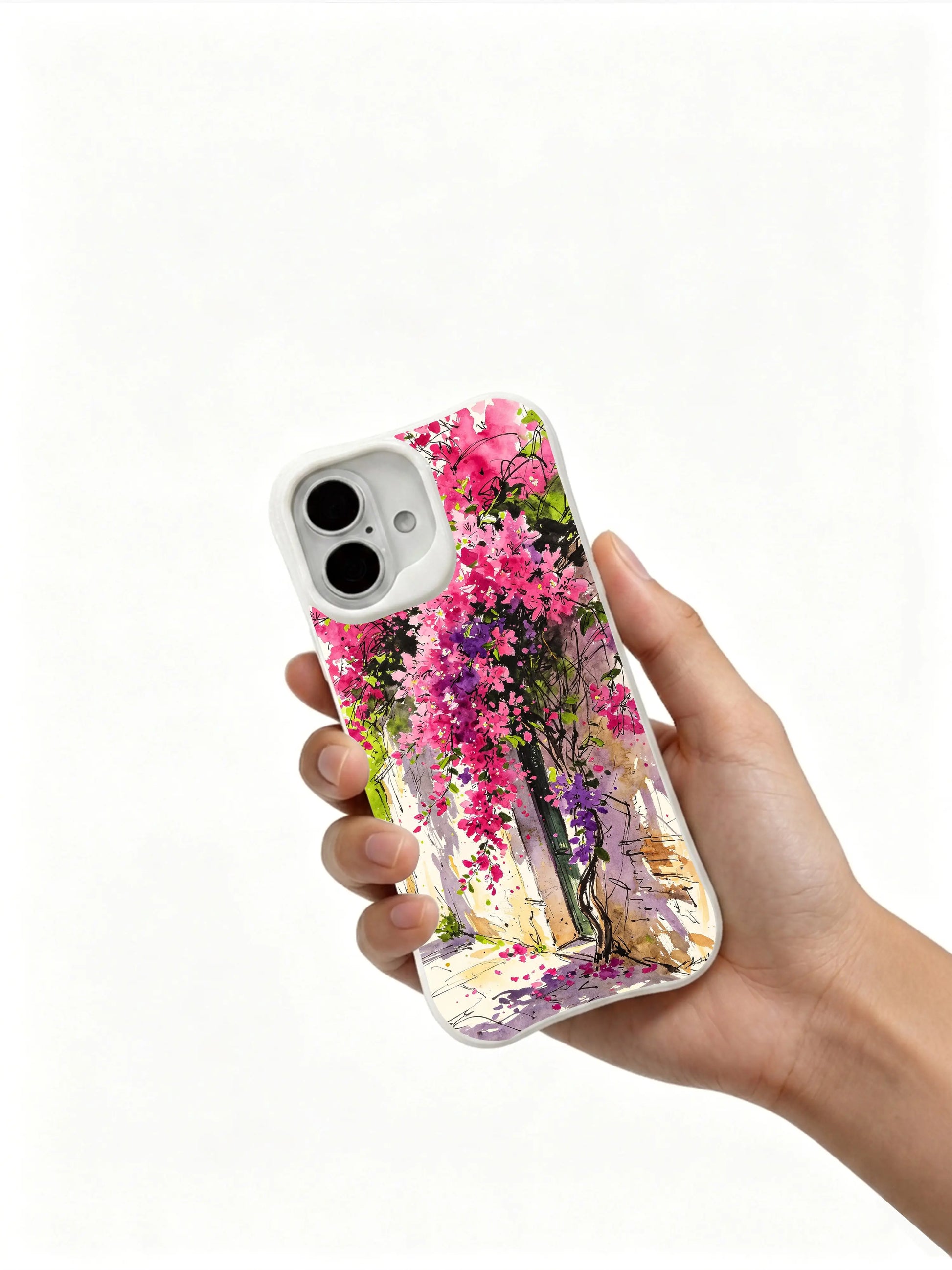 PhoneCasing Capri coastal flower iPhone 16 Case, luxury accessory for women