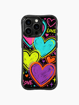 Bold Infatuate pattern içeren iPhone 13 Pro Max kılıfı