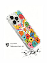 Cartoon music monster artwork on an iPhone 16 Pro case