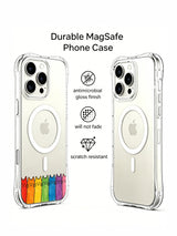 PhoneCasing iPhone 16 Pro Max with Cheerful Rainbow Cats print, a bright row of felines that turn ordinary days into something special.