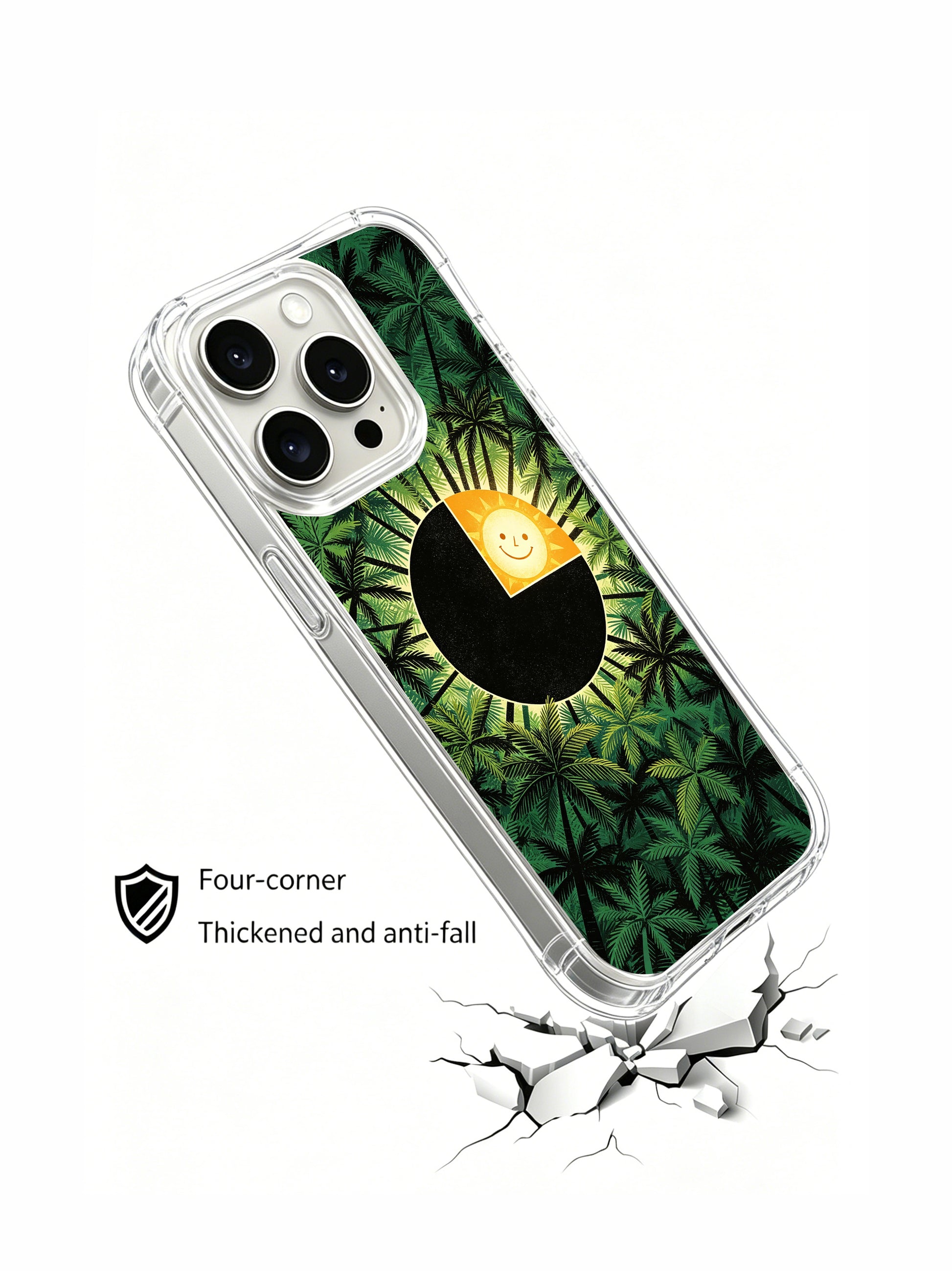 PhoneCasing Circular Sunset Landscape iPhone 15 Pro Max Case, unique graphic premium cover