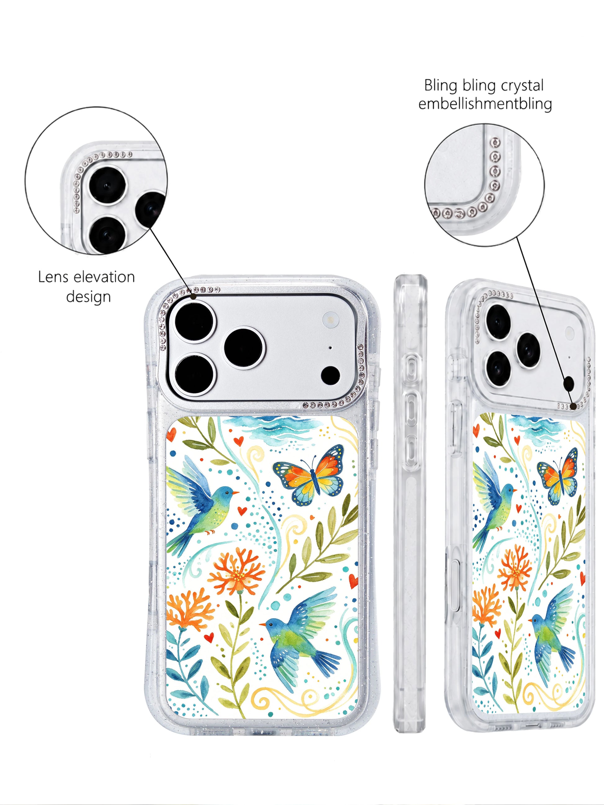 PhoneCasing collector limited edition iphone 17 pro Max casing full series overview, complete Coastal Dot Garden motif variations, layered sea wave arcs and flying coastal creatures for dedicated art collectors.