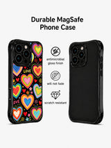 Rainbow Heart Candy Shop görseli galeri görünümü 3 içeren iPhone 13 Pro Max kılıfı