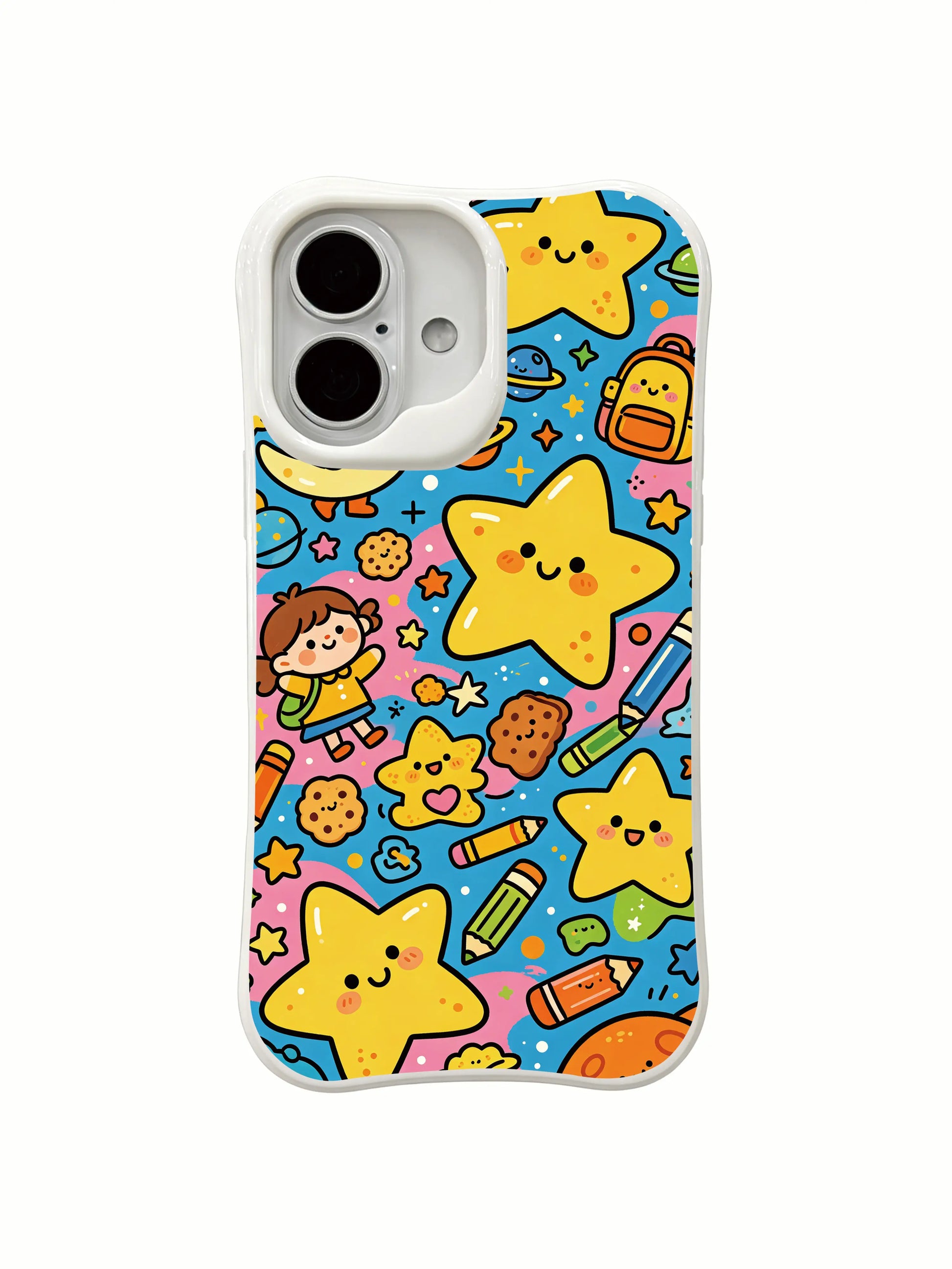 PhoneCasing cosmic community iPhone 16 Plus Case, wearable fine art from Milo Yun’s exclusive collection for iPhone 16 Plus.