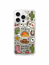 Cowgirl Good Luck görseli içeren iPhone 16 Pro Max kılıfı