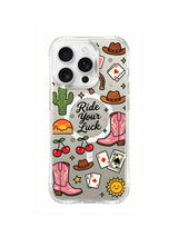 Cowgirl Good Luck görseli içeren iPhone 16 Pro Max kılıfı