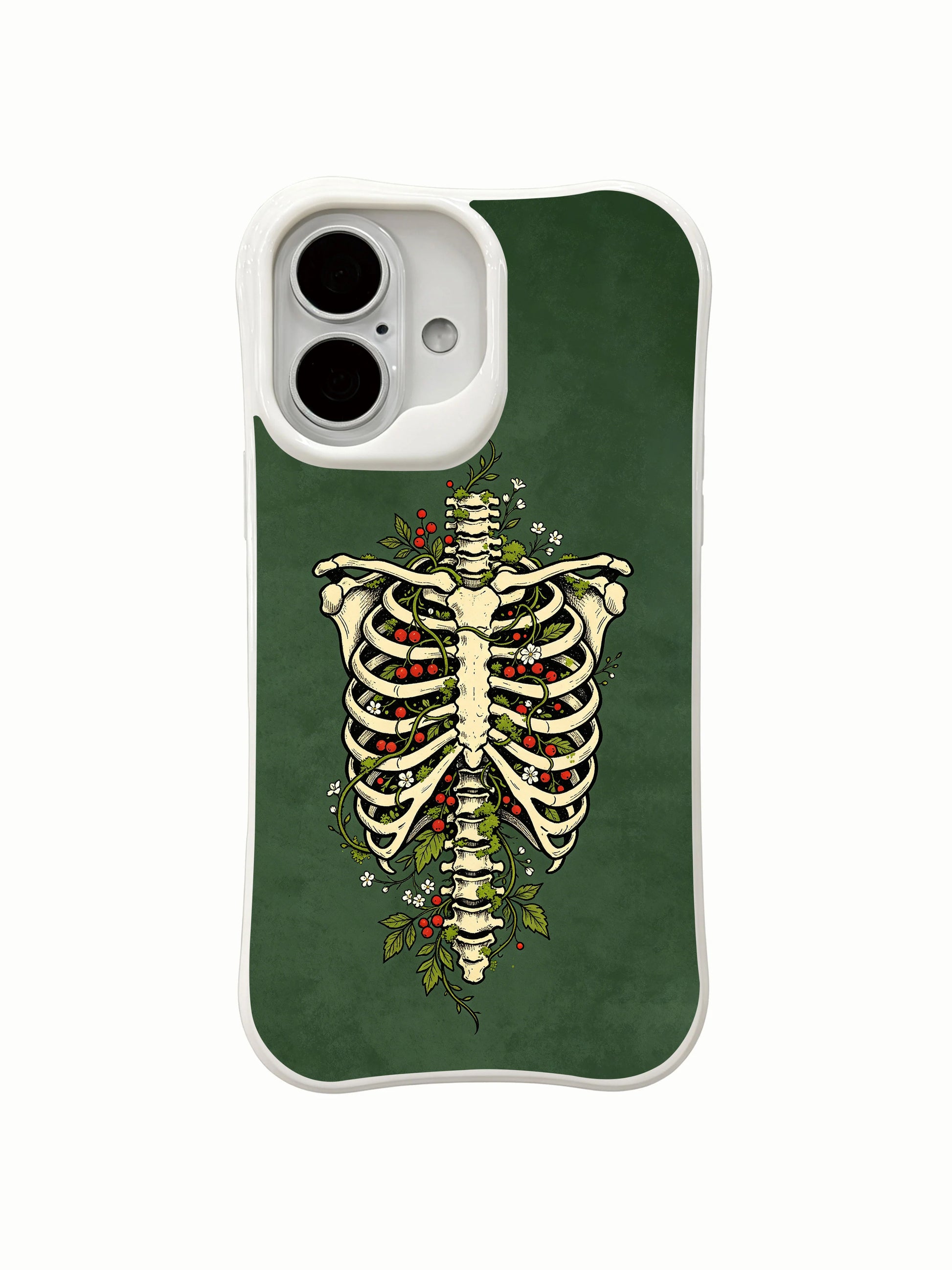 PhoneCasing floor crack anti-shock test Forest Chest iPhone 16 Case, drop-proof rugged four-edge construction, scratch-resistant long-wearing printed shell for heavy daily usage