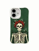 Red Berry Queen product image over cracked-floor scene on an iPhone 16 case