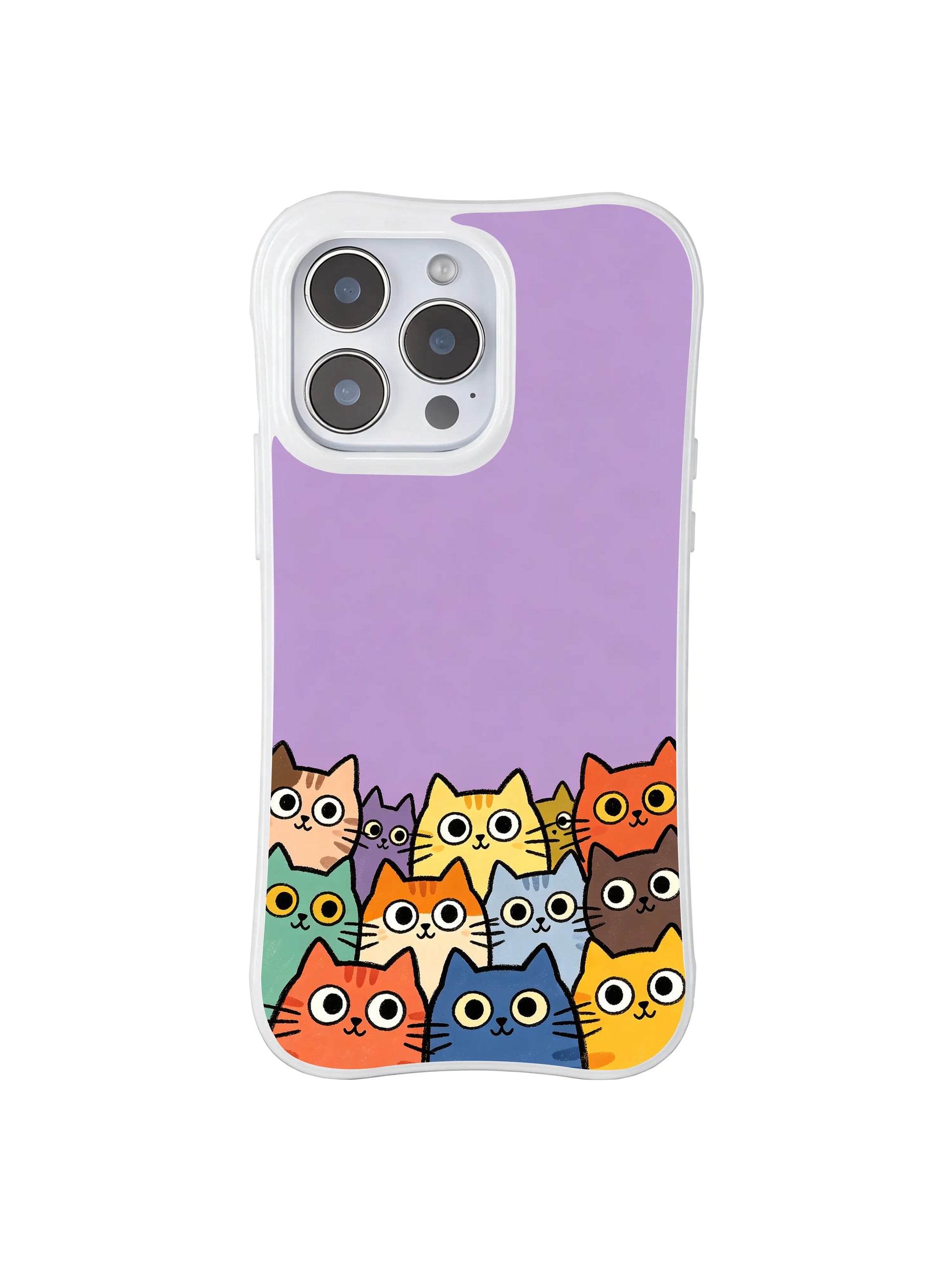 PhoneCasing iPhone 16 pro max MagSafe case with an art print of cats ready for their performance, bursting with personality.