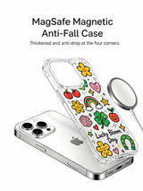 Cute Doodle Lucky Clover görseli içeren iPhone 16 Pro Max kılıfı