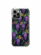 PhoneCasing iPhone 13 pro max Case with a dark aesthetic wisteria print, ideal for those who love moody and romantic styles.