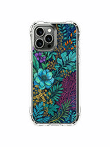 PhoneCasing iPhone 13 pro max Case with a dark aquatic floral print, ideal for those who love moody, mysterious styles.