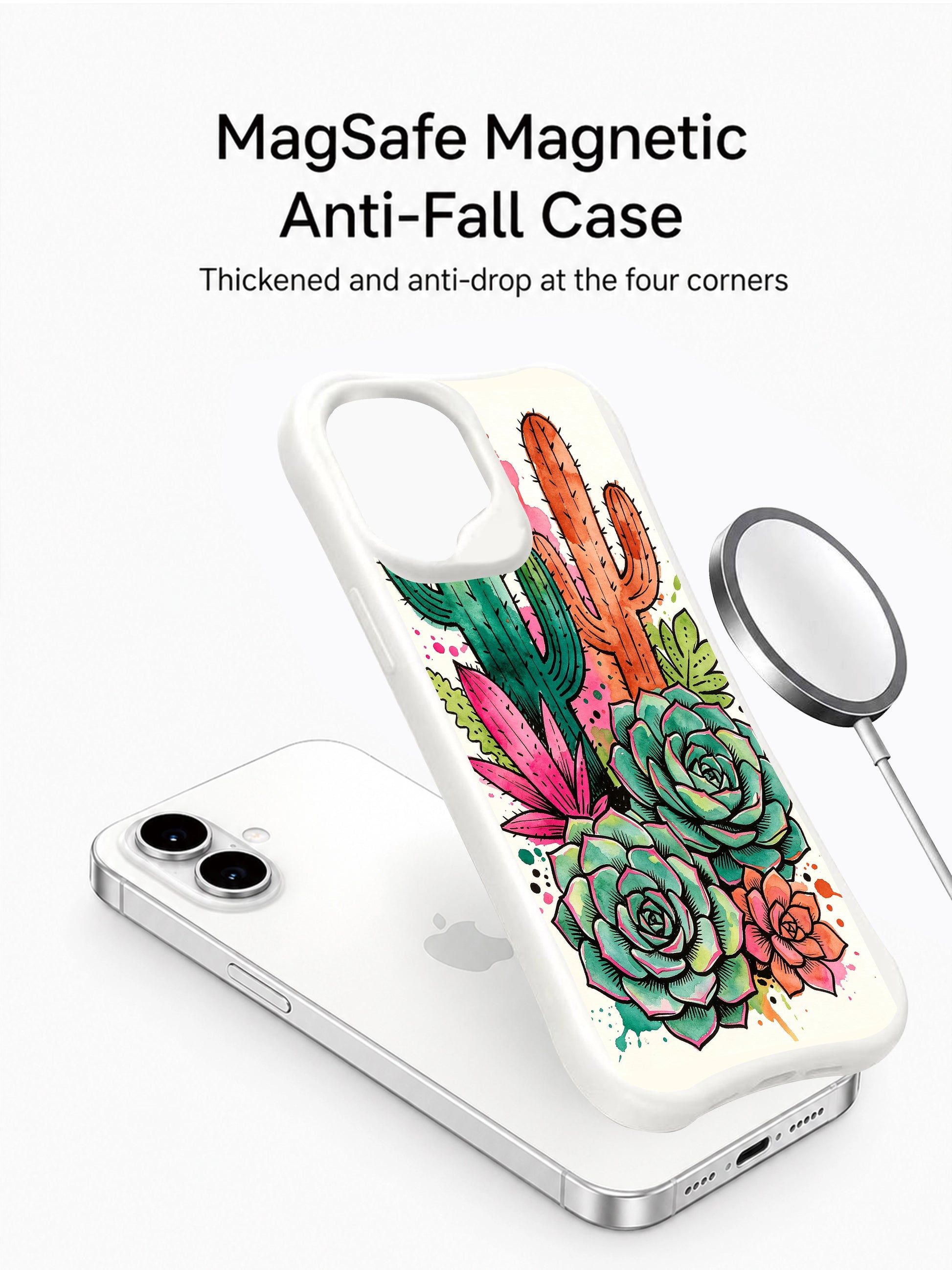 PhoneCasing desert floral burst iPhone 16 Case, exclusive limited edition artwork