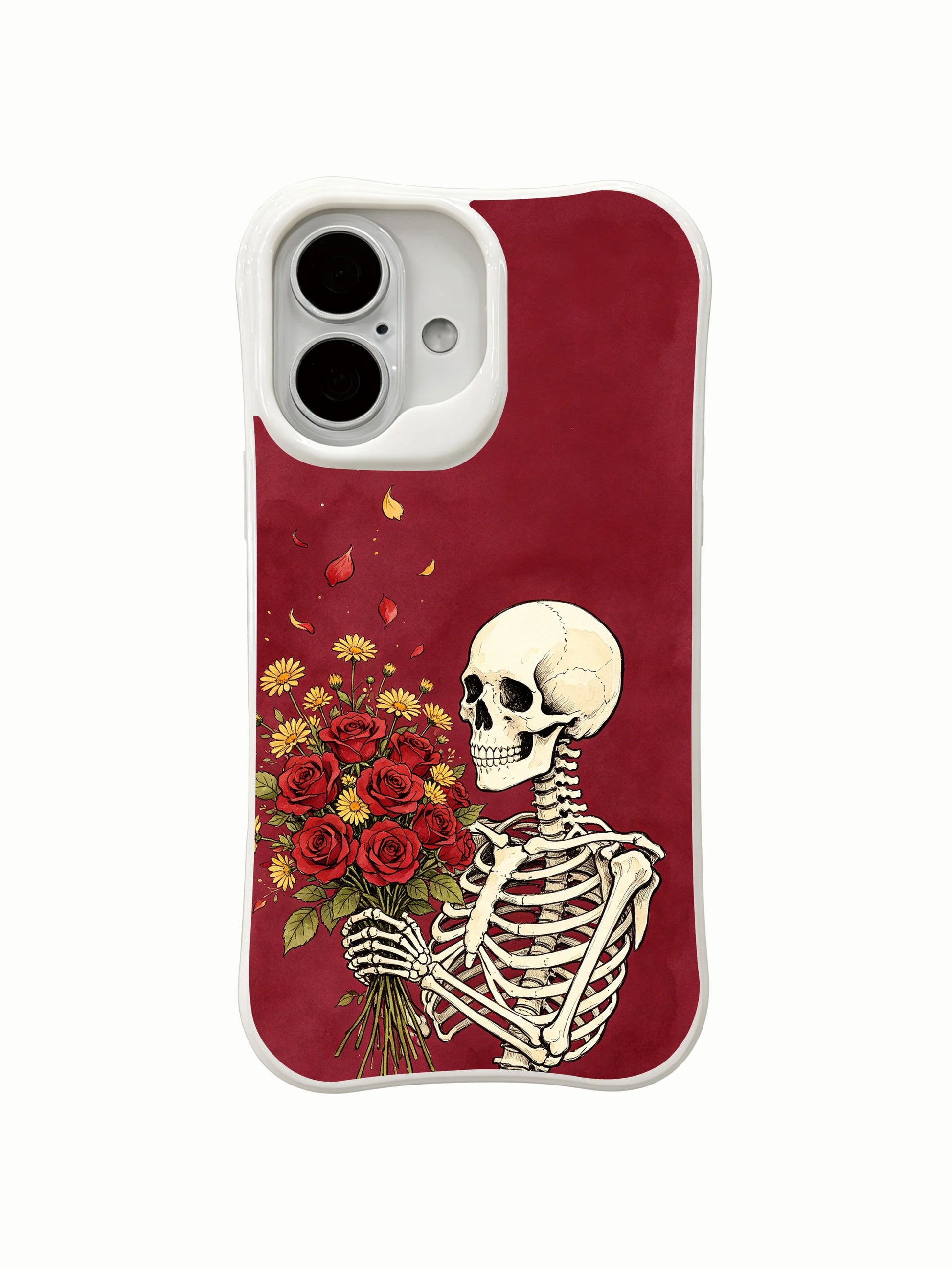 PhoneCasing dreamy farewell wild flora goth iPhone 16 Case, soul-focused premium artist fine art durable iPhone 16 casing