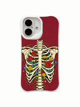 Dreamy spring flora gothic composition on an iPhone 16 case