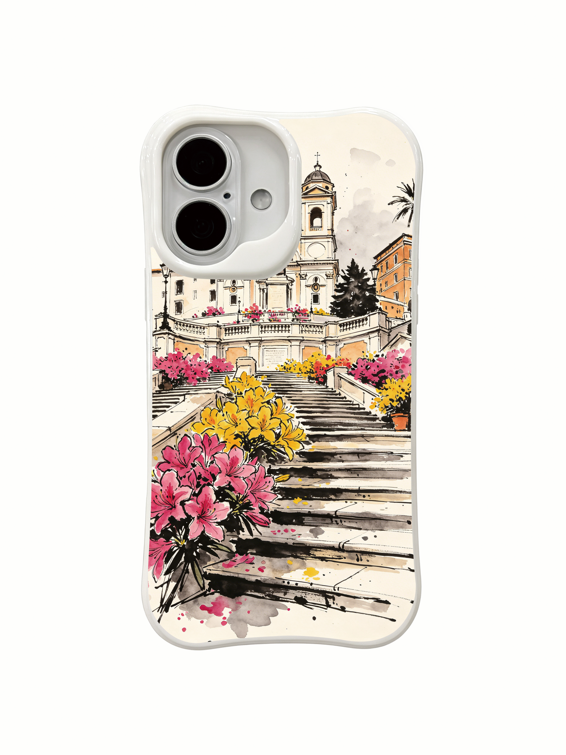 PhoneCasing dreamy Rome iPhone 16 Case, premium artist fine art