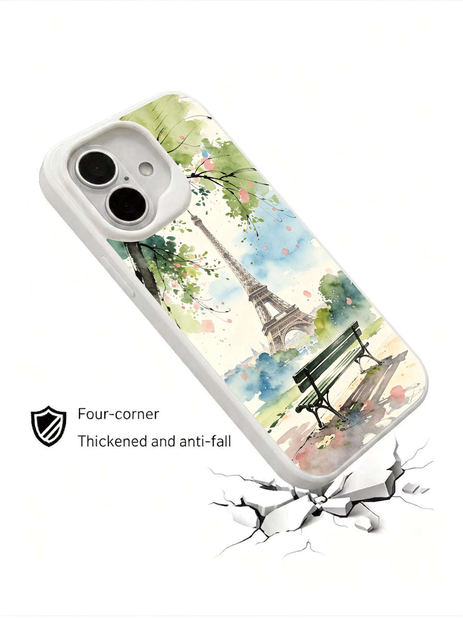 PhoneCasing Eiffel Tower art iPhone 16 Case, luxury accessory for women