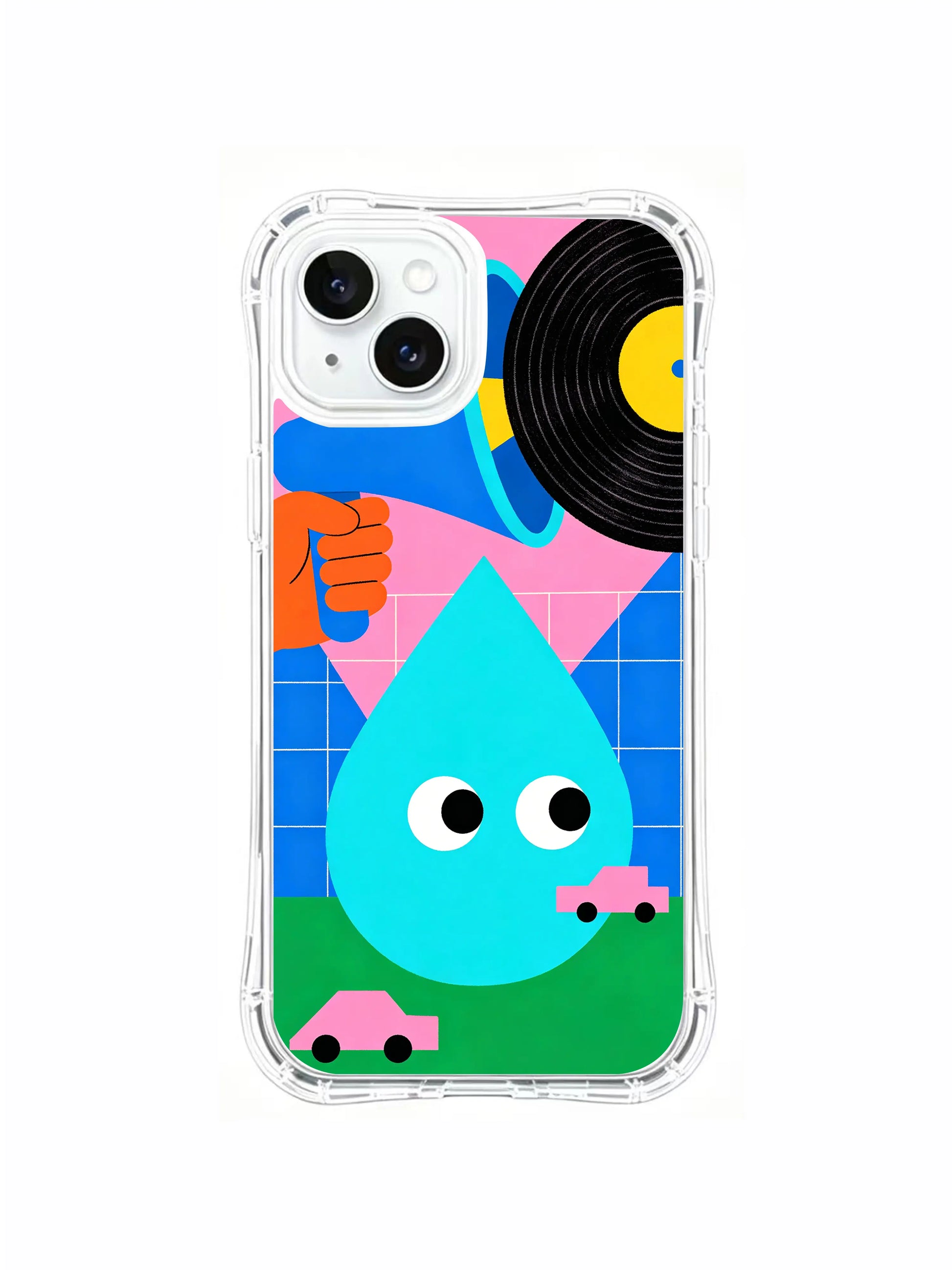 PhoneCasing Elegant Designer iPhone 15 Plus Case, dopamine aesthetic art for sophisticated daily outfit styling