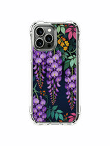 PhoneCasing iPhone 13 pro max Case featuring Elias Nocturne's "Dusk Wisteria Love" art, a design full of romantic charm.